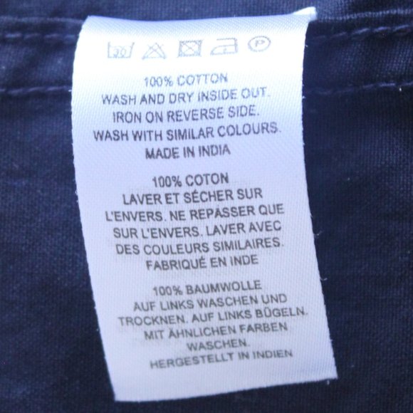 FCUK (French Connection United Kingdom) Men 100% cotton Black Button Down Shirt - Picture 9 of 9